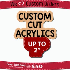 2" Custom Cut Clear Cast Acrylic Blanks