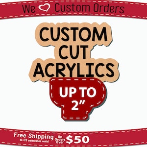 2" Custom Cut Clear Cast Acrylic Blanks