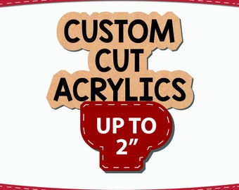 2" Custom Cut Clear Cast Acrylic Blanks