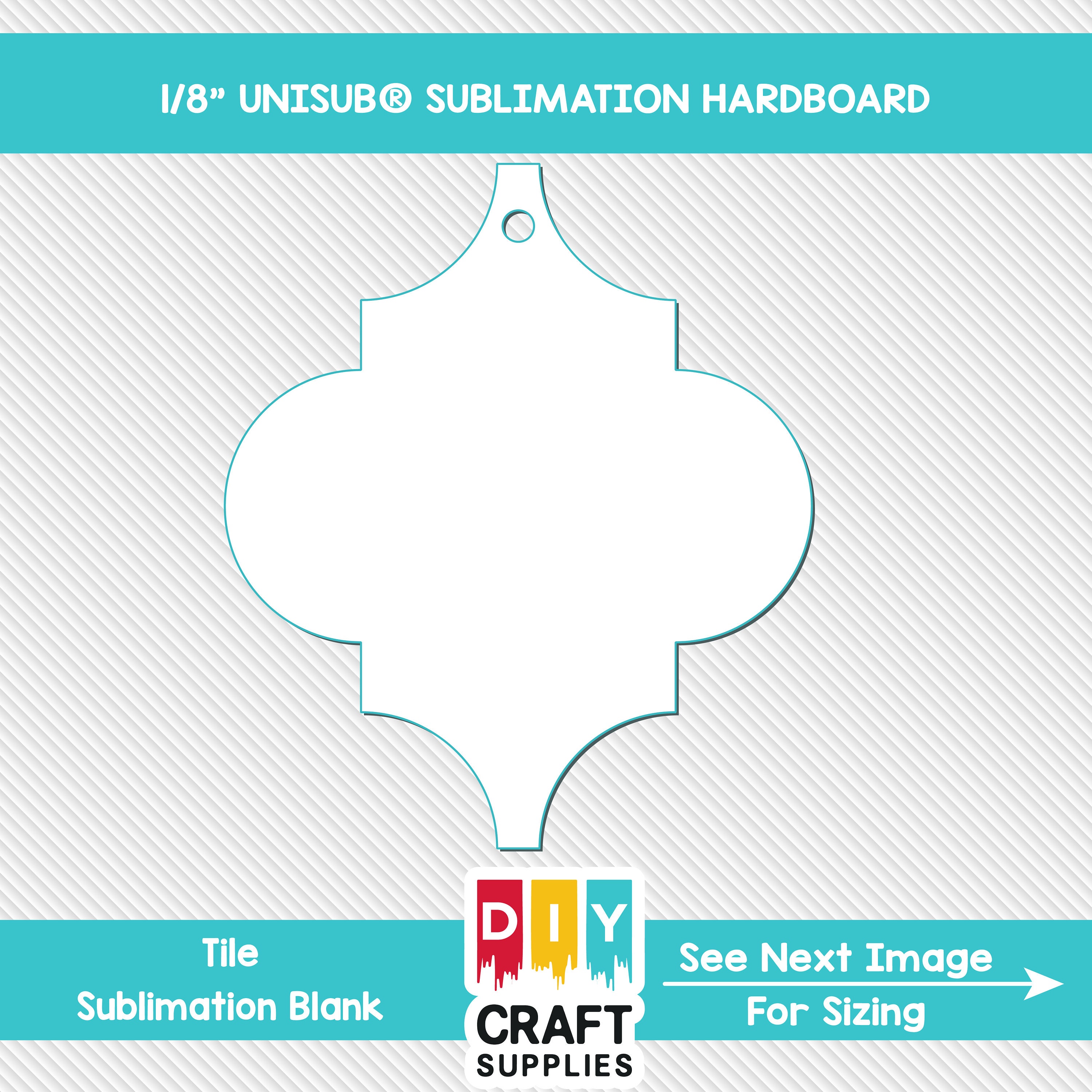 Sublimation Hardboard Blanks, Coaster Sublimation Blanks, SINGLE