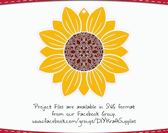 Clear Acrylic Sunflower Shape: DIY Craft Blank (1/8" Thick)