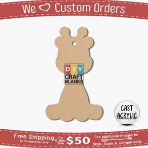 Baby Giraffe, Giraffe, Giraffe Sitting, Sitting Giraffe, Baby, DIY, Craft, Blank, Keychain, Badge Reel, Phone Grip