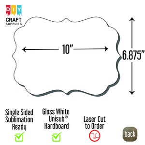 10" rechthoek Benelux hardboard blanco, Benelux sublimatie blanco, sublimatie ambachtelijke blanco, foto ambachtelijke blanco