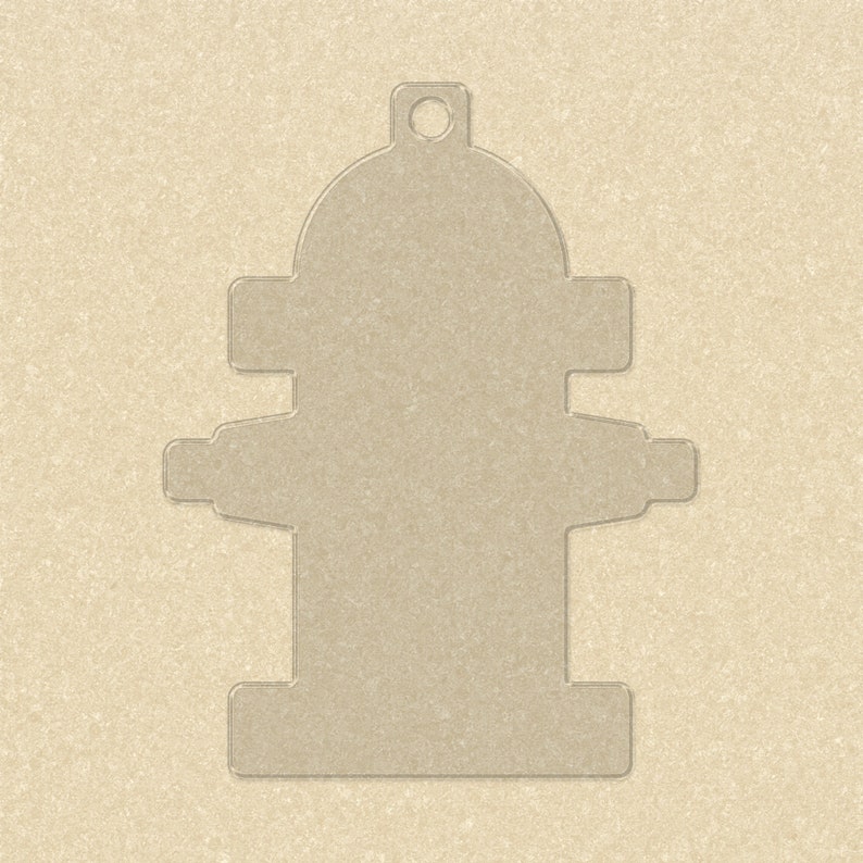 3/" camper Clear Acrylic 1//8/' Thick Keychain Blanks 10