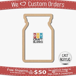 Propofol Medicine Bottle Acrylic Shaker Blank: 3D Wall Piece