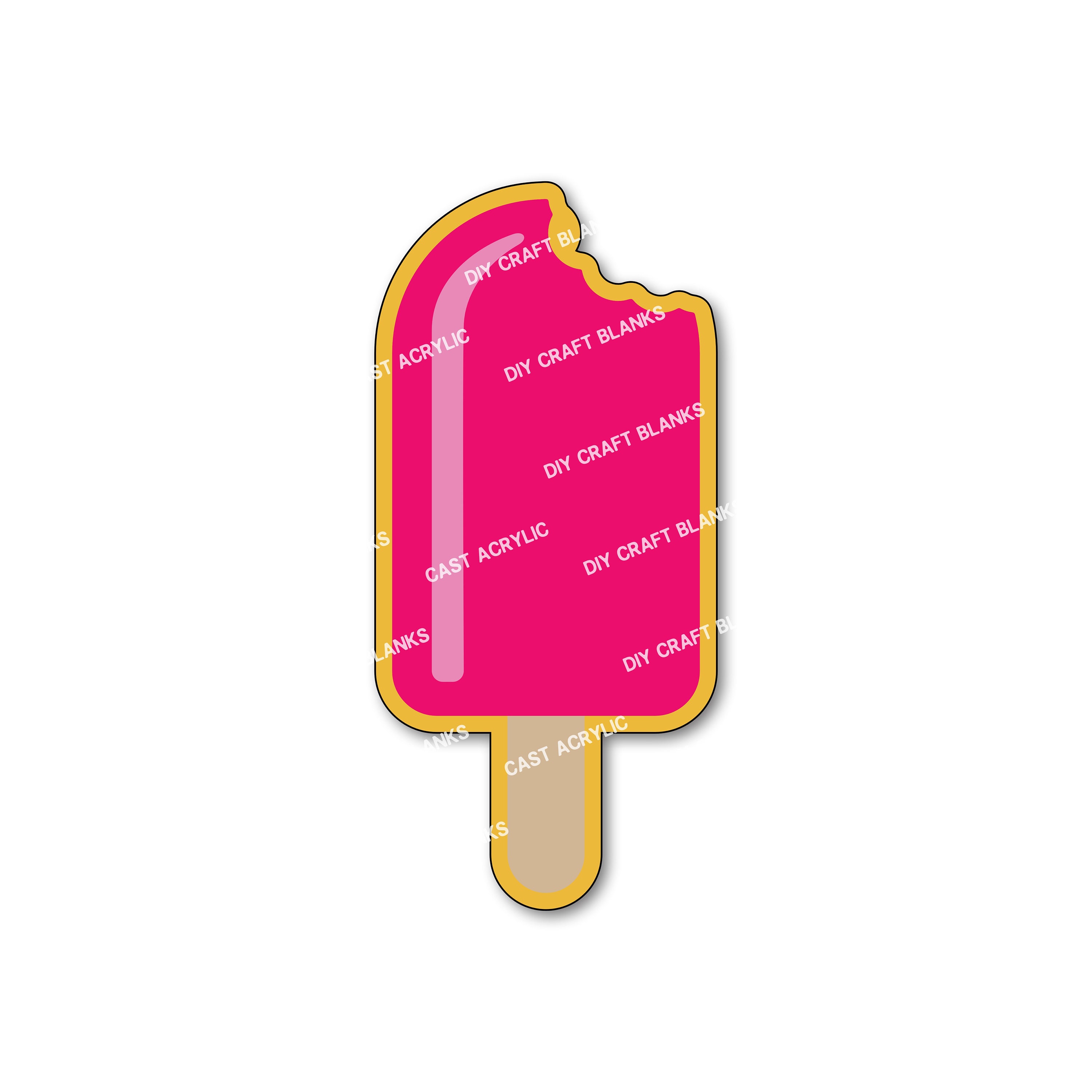 Popsicles Decal Popsicle Acrylic Craft Blank With Optional UV-DTF Decal - Etsy