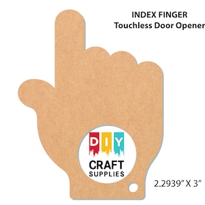 Index Finger Touchless Door Opener Keychain Blank