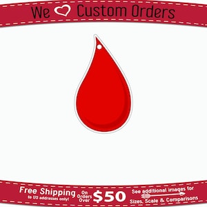 Acrylic Drop Blanks: Craft Keychains, Ornaments, Bag Tags