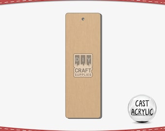 Clear Acrylic Bookmark Blank: 2" x 6" DIY Craft Shape