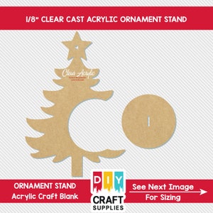 11.5&quot;+ Christmas Tree Ornament Stand DIY Craft Blanks