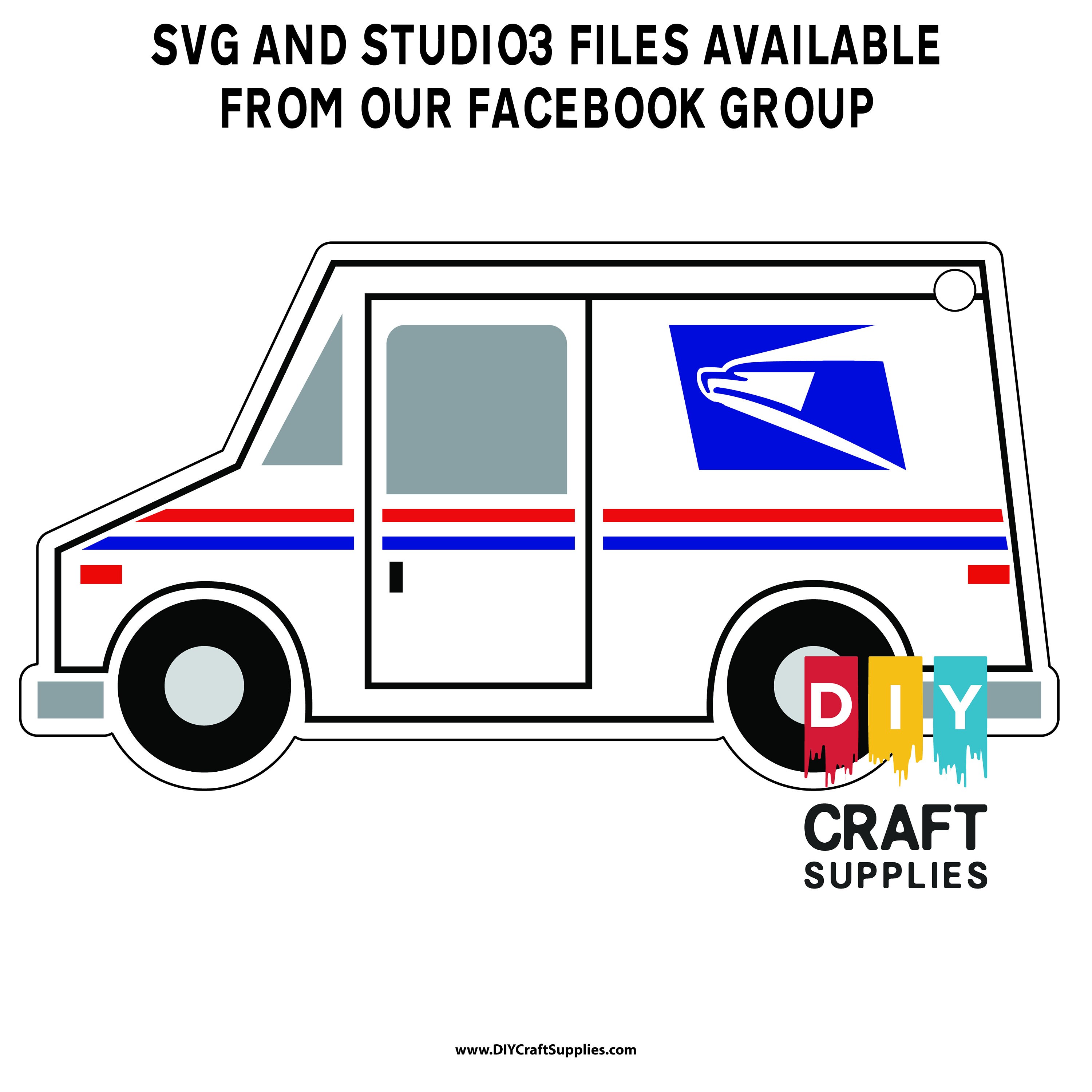 Paquete de 2.5 USPS Mail Truck Acrylic Craft Blank para Etsy
