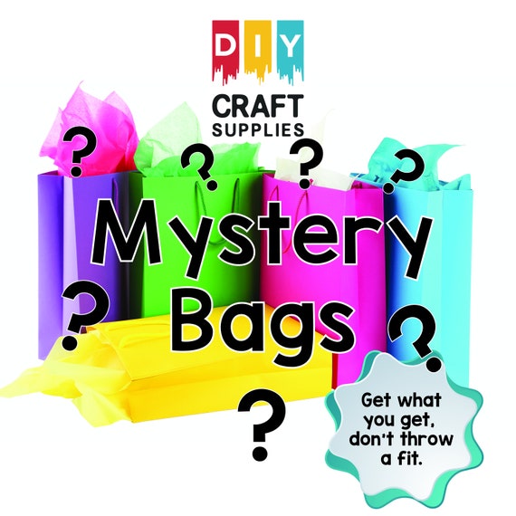 Mystery Bag Package of Clear Acrylic Craft Blanks for DIY Crafting