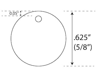 Klare Acryl Kreis Rohlinge: .625" Ohrring & Schmuckherstellung