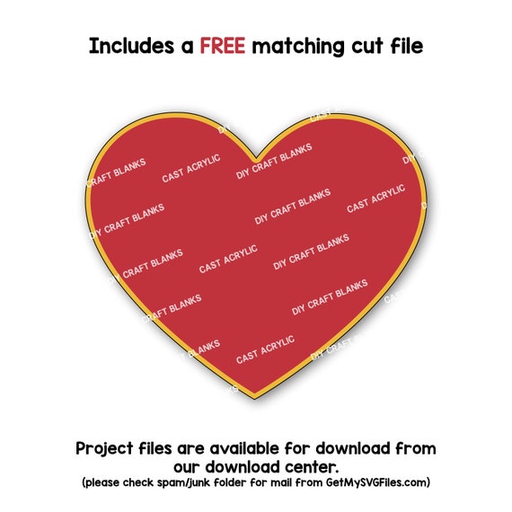 Acrylic Heart Blank: Clear DIY Craft Shape (1/8" Thick)