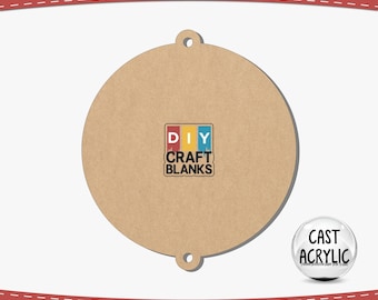 Clear Acrylic Circle Blanks: DIY Craft Supplies, Lanyard Style