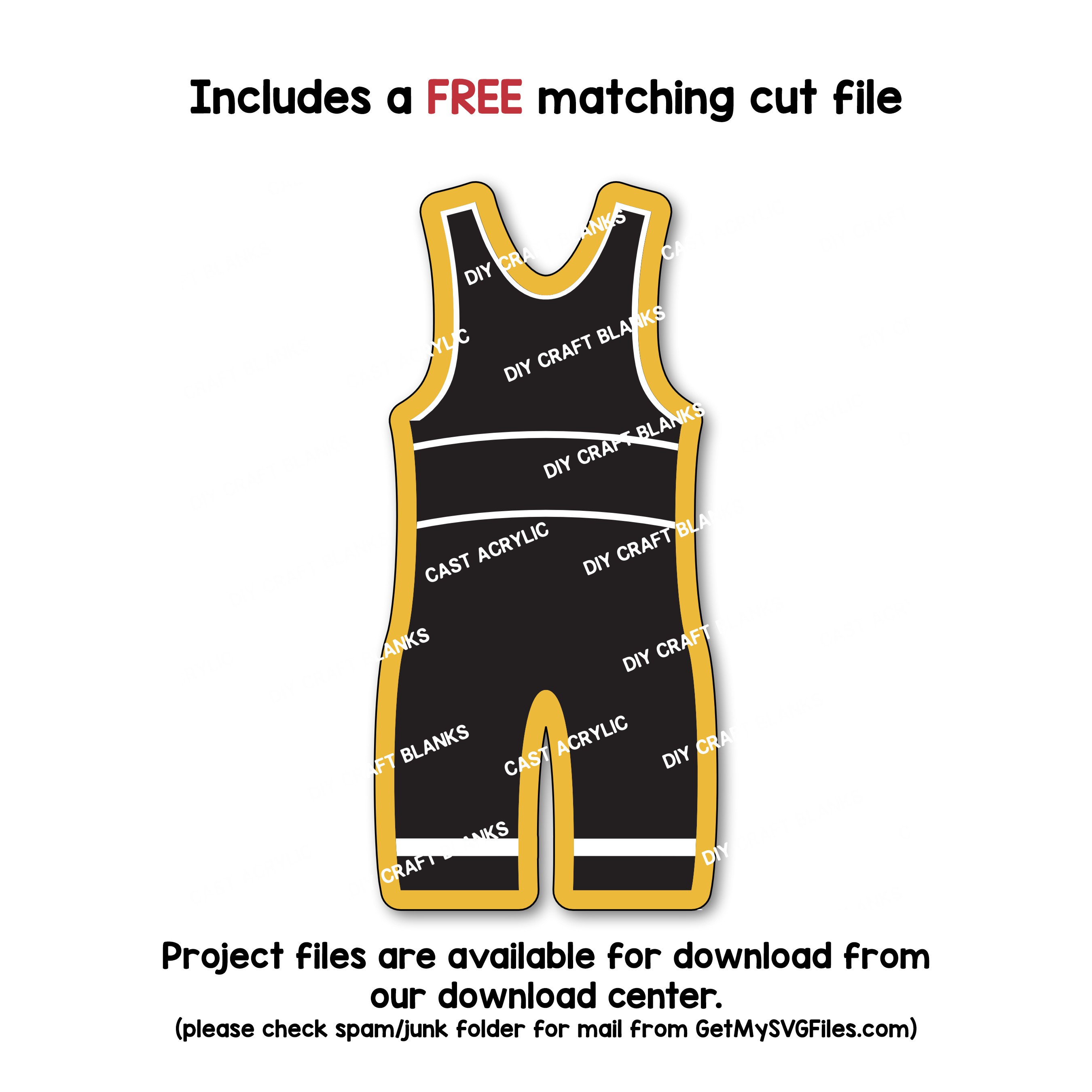 Tiny Wrestling Singlet Cookie Cutter – Handmade Solid Copper, 3.25" X 1.25", USA Made - View #4