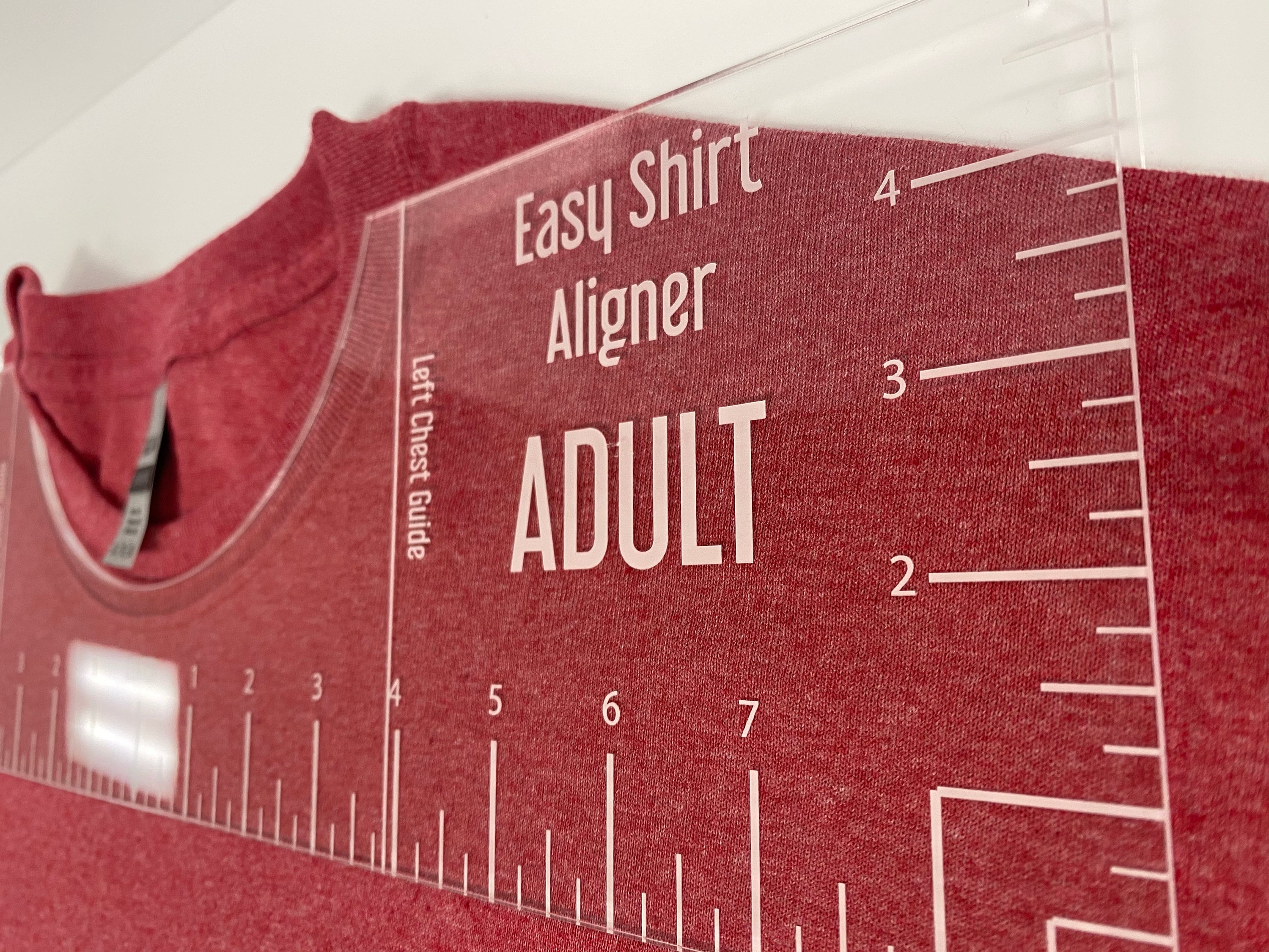 T‑Shirt Alignment Guide Tool, 4PCS Garment Measuring Ruler T Shirt Ruler  for Heat Press/sublimation/screen Printing for Adult Youth Toddler Infant  Garment : : Home & Kitchen