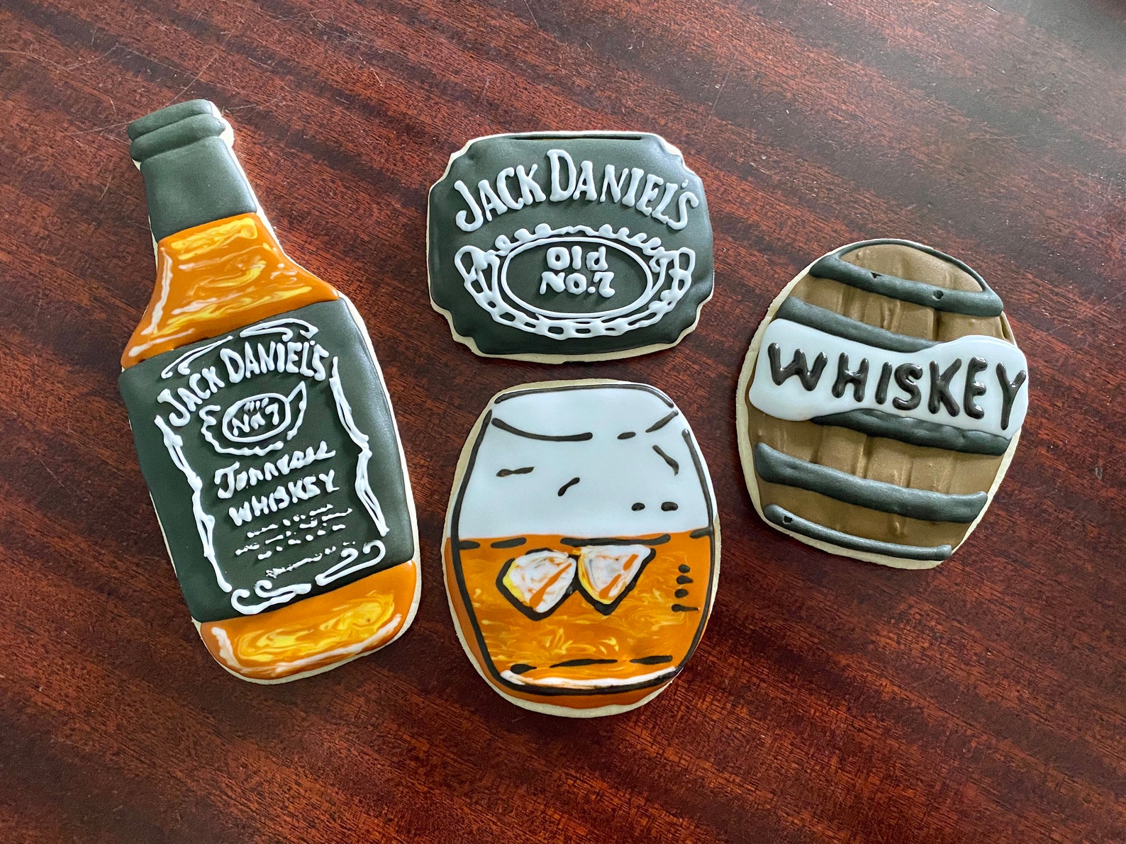 Jack Daniels decorated sugar cookies Etsy