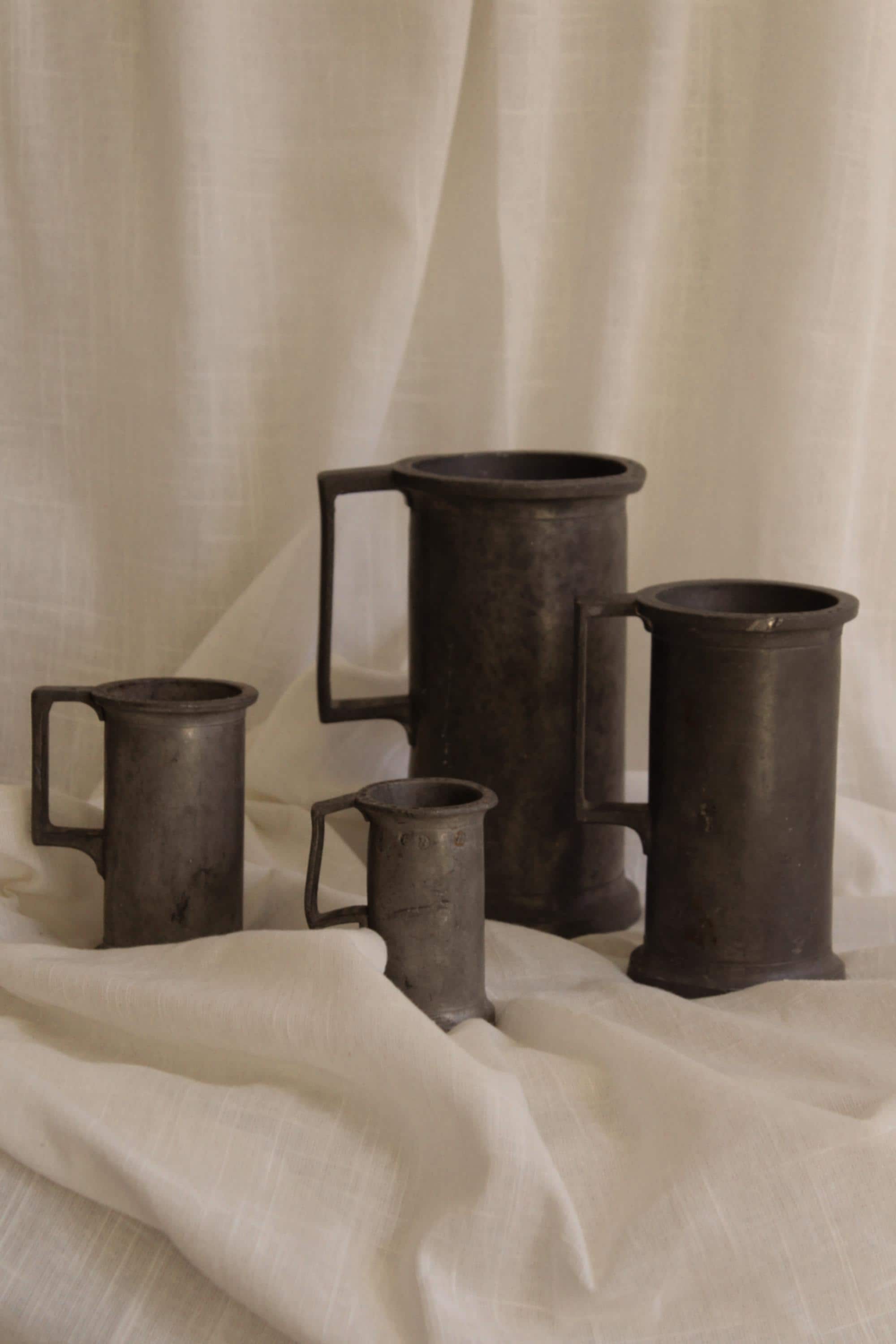 Antique English Pewter Tankard - Etsy