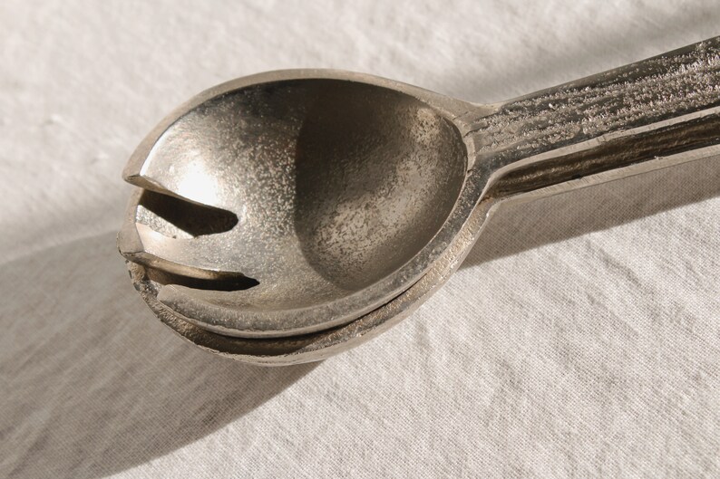 Contemporary Textured Aluminum Serving Spoon & Spork image 6