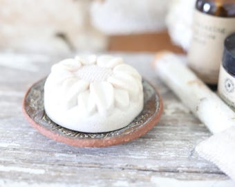 Spa Soap Dish / Candle Holder Ceramic Handmade Pottery Spa Soap Dish -  Rustic Farmhouse Tea Bag Jewelry Snack Dish - Bed and Bath Decor