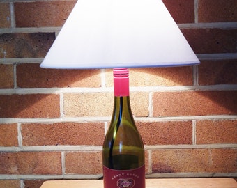 Upcycled Bottle Table Lamp