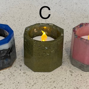Resin tea light