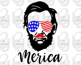 lincoln merica svg etsy