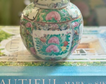 Rose Medallion Ginger Jar