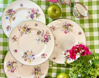 SALE!  Royal Doulton Floral Pattern Plates Set of 4 - 10” plates