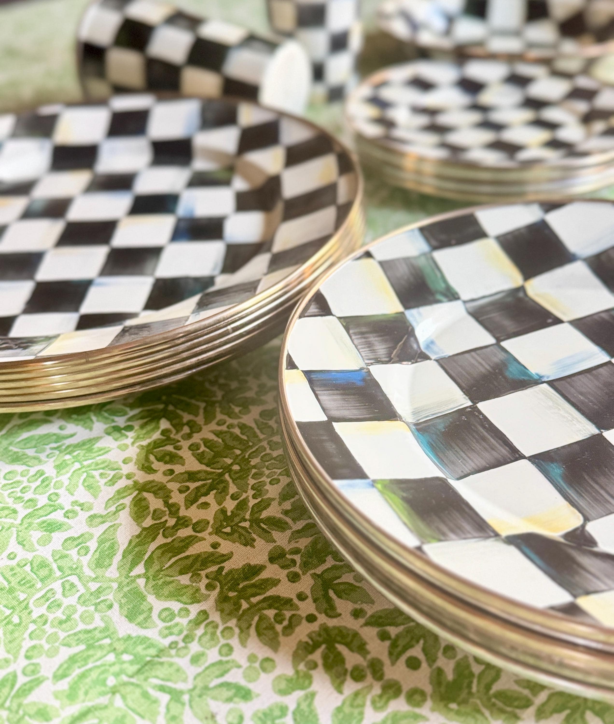 MACKENZIE-CHILDS コートリー　エナメルディナープレート MACKENZIE-CHILDS コートリー エナメルディナープレート Amazon