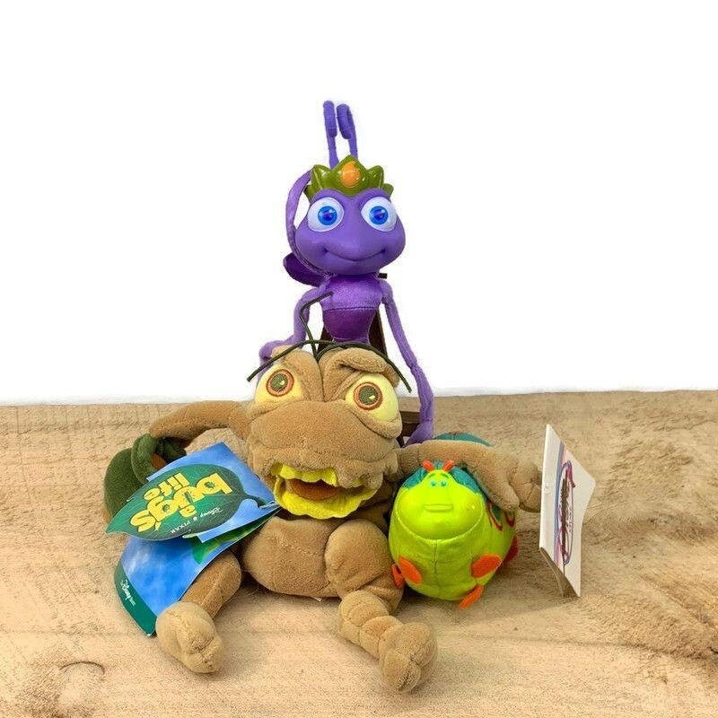 Disney Pixar A Bugs Life Plush Stuffed Animal Toy Lot Etsy