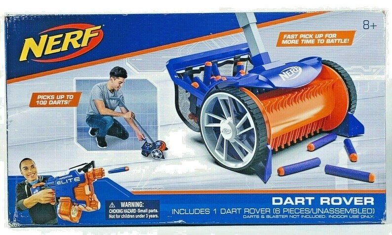 Nerf Gun Blaster Toy Dart Rover Vacuum 100 Darts Capacity Rare | Etsy