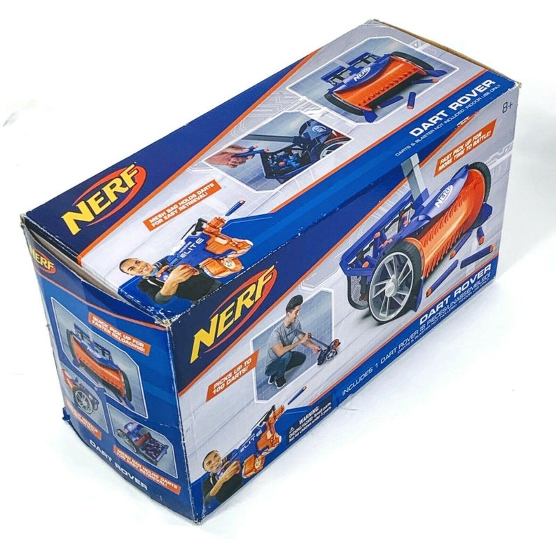 Nerf Gun Blaster Toy Dart Rover Vacuum 100 Darts Capacity Rare | Etsy