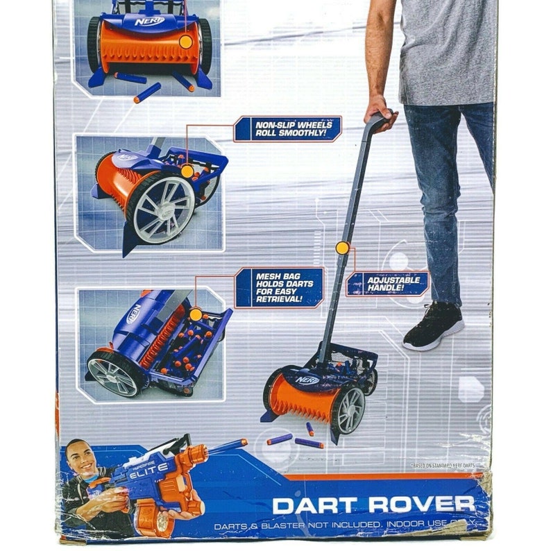 Nerf Gun Blaster Toy Dart Rover Vacuum 100 Darts Capacity