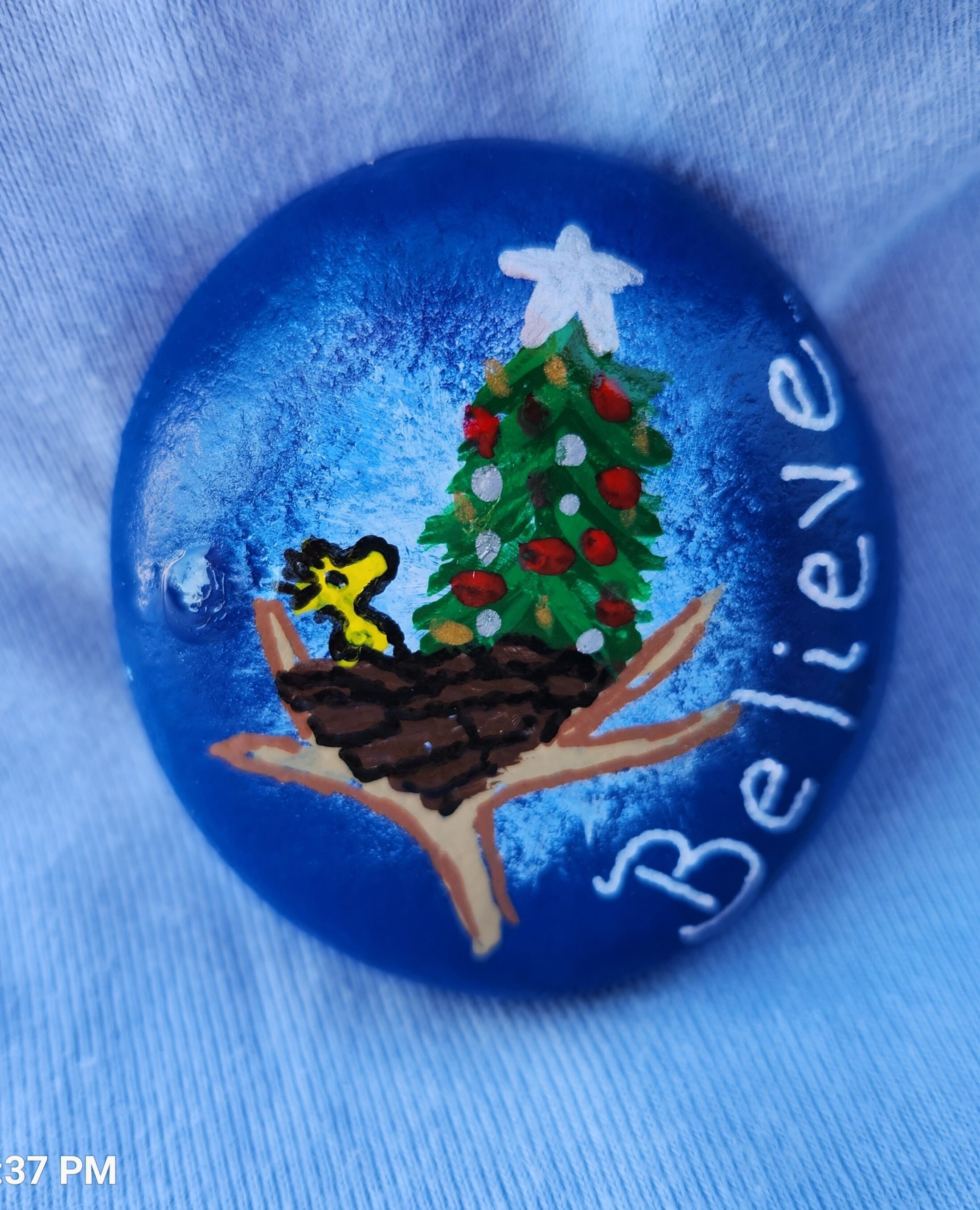 Snoopy Stone - Etsy