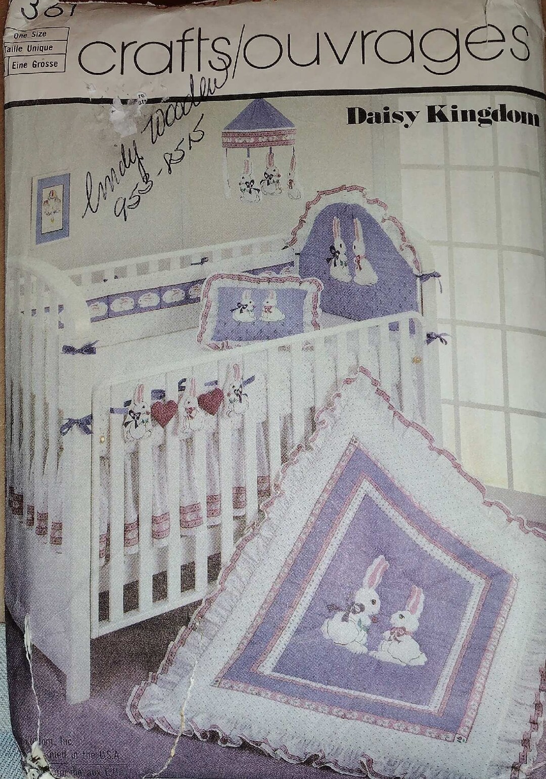 Vintage Simplicity Daisy Kingdom W/bunnies Sewing Pattern 7361 1986 for