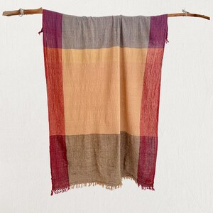 Large scarf, light cotton throw, sarong, picnic blanket, wrap, travel wrap, baby blanket image 2