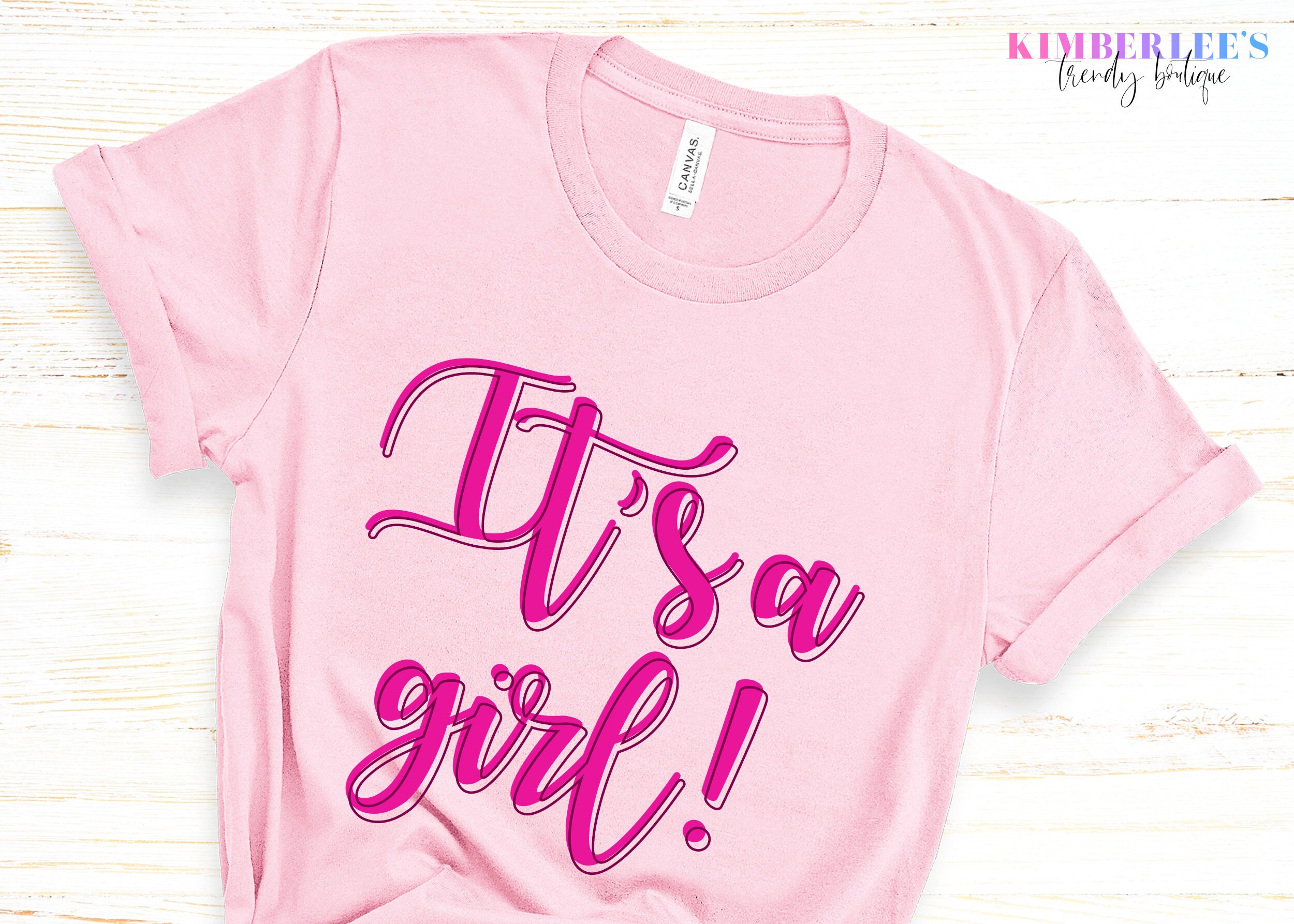 It's A Girl and Oh Boy Shirts Its A Girl Girl Baby Etsy