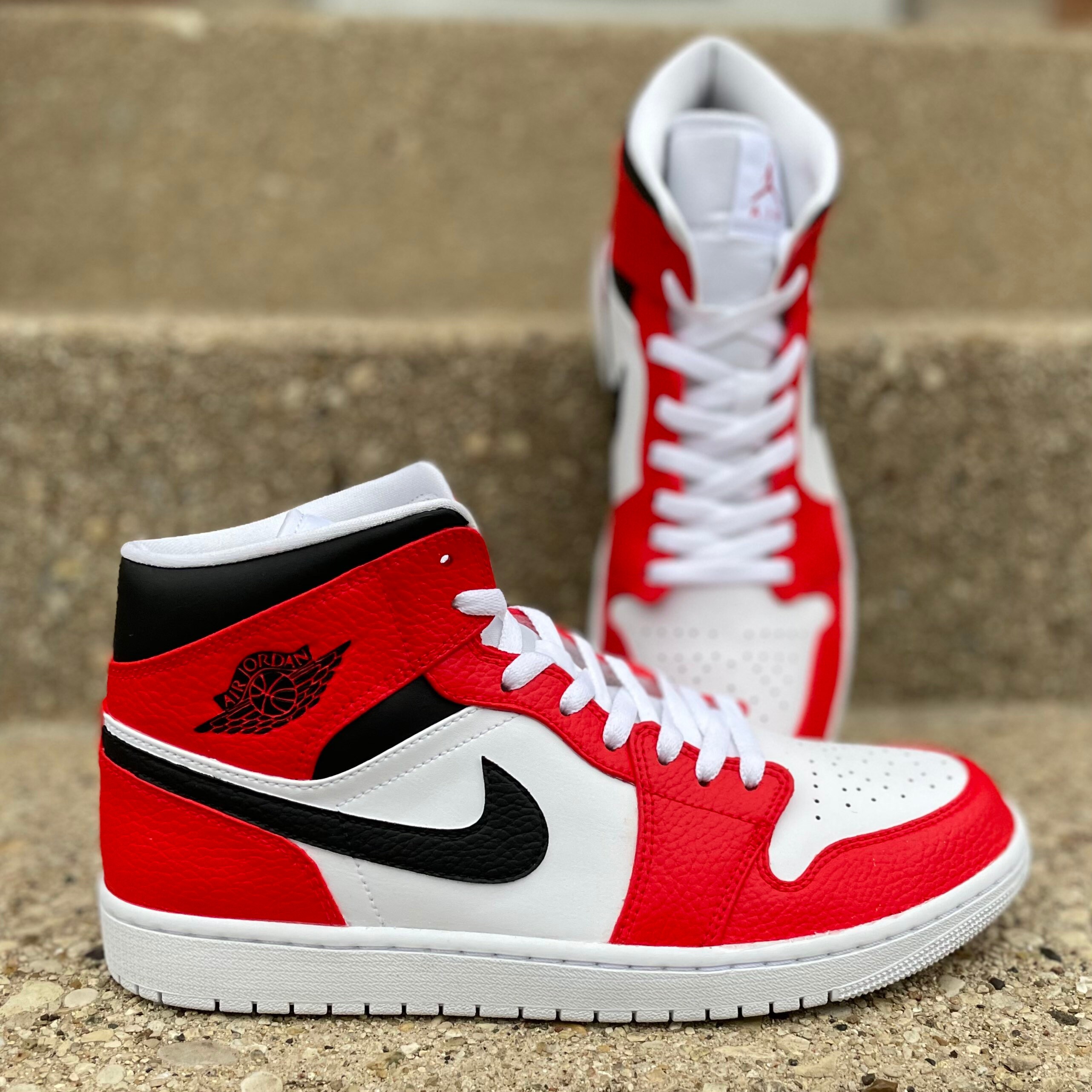 Custom Ankle Brace AJ1 Chicago's by SBTG Surplus