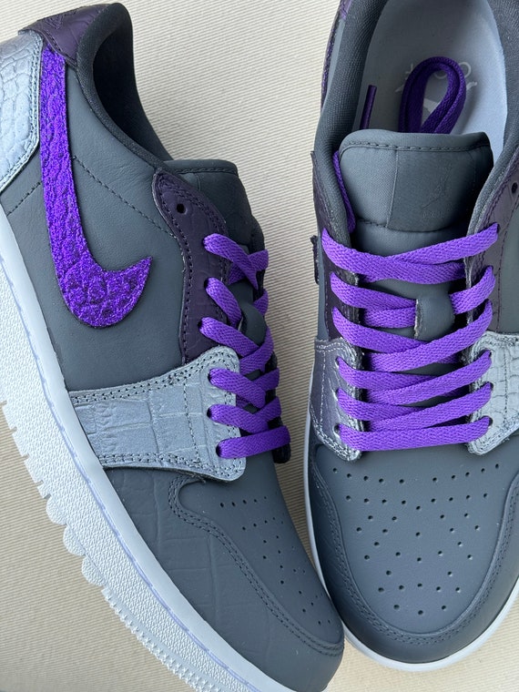 Purple glitter jordans clearance