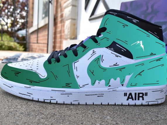 Cartoon Fade Custom Jordan 1 mid (mock up)