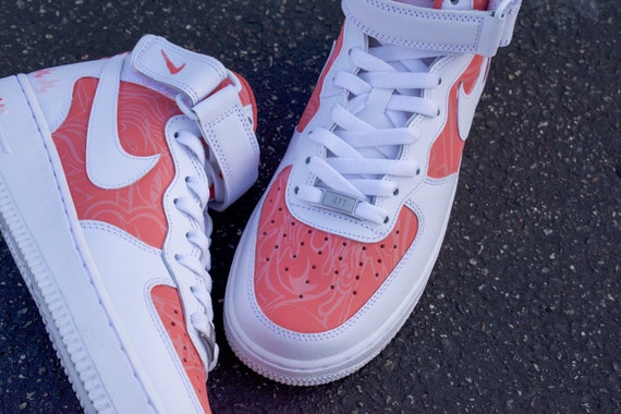 Pink Zen-tangled Airforce 1 Mid - Etsy display picture 1