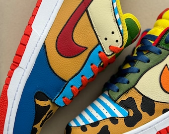 Aangepaste Nike dunks met doornbessenthema WILD