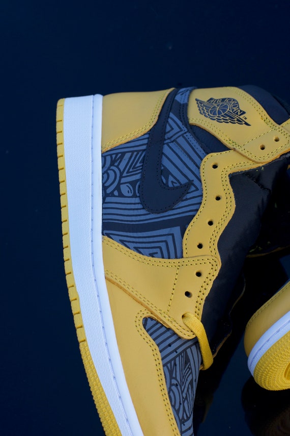 air jordan 1 mid geometric print
