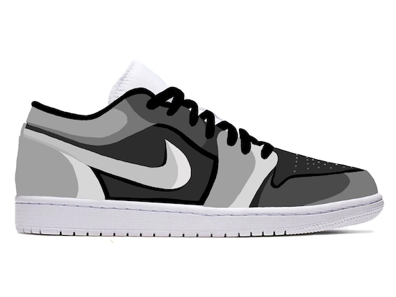 Tan Cartoon Jordan 1 Lows Etsy