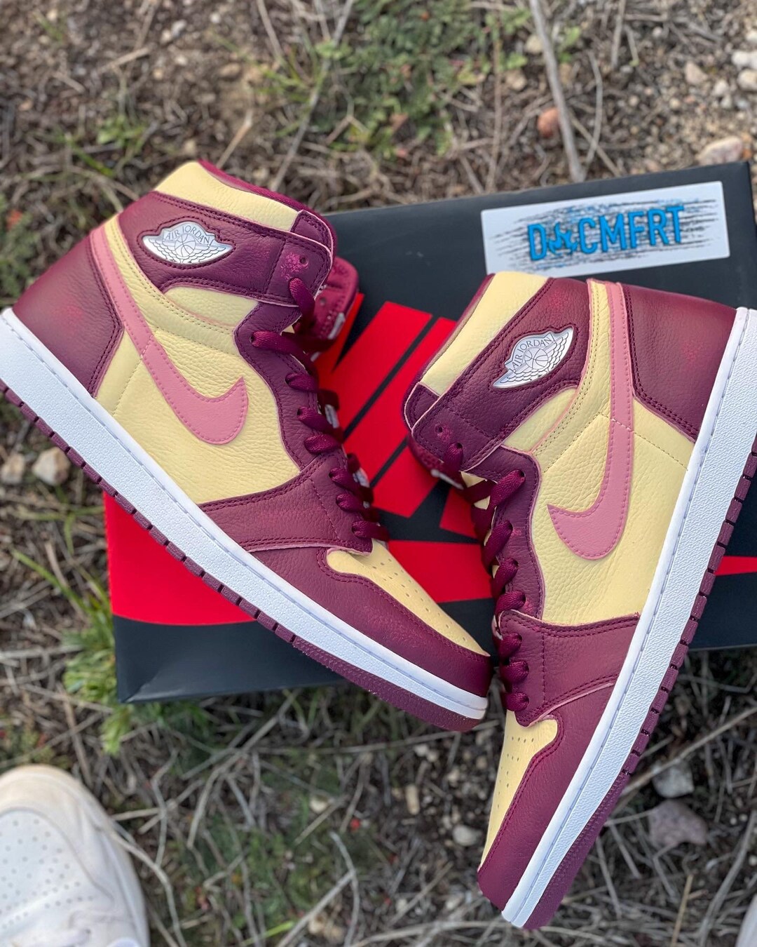 red velvet jordan 1s