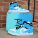 Blue Cartoon fade Jordan 1s