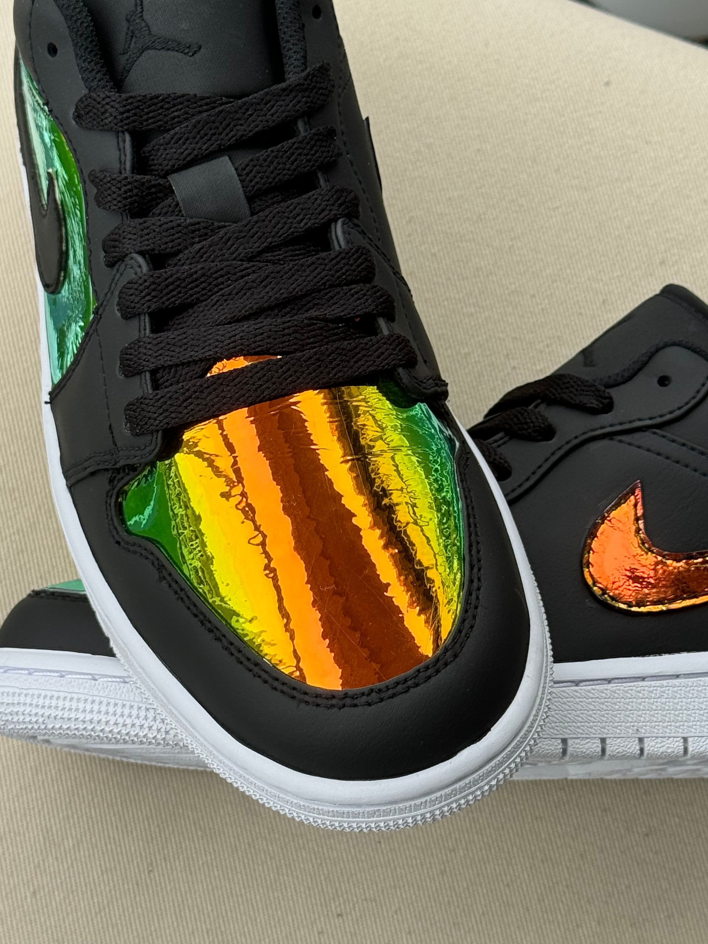 jordan 1 chameleon on feet