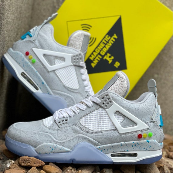 Custom Nike Mag Jordan 4s - Etsy